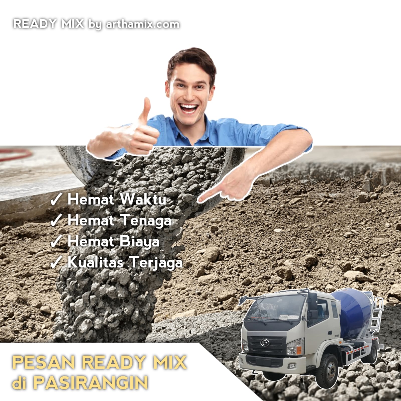 harga ready mix pasirangin