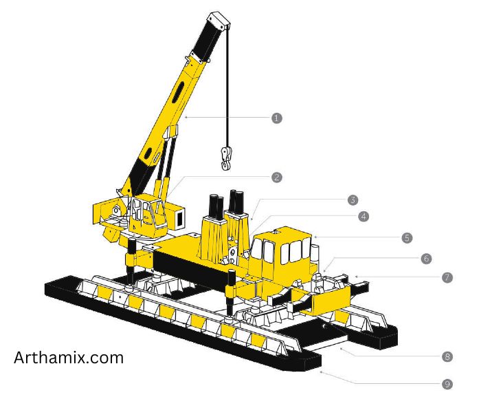 Komponen Alat Pancang Hidrolik/ HSPD .Arthamix.com